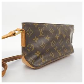 Louis Vuitton-Bolsa de Ombro Trotter Monograma Louis Vuitton-Marrom