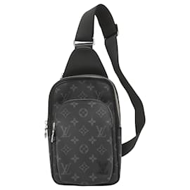Louis Vuitton-Louis Vuitton Monogram Eclipse Avenue Sling PM-Brown,Black