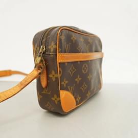 Louis Vuitton-Bolsa de Ombro Trocadero 23 Monograma Louis Vuitton-Marrom