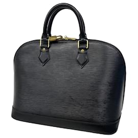 Louis Vuitton-Bolsa de mão Epi Alma Louis Vuitton em Noir-Preto