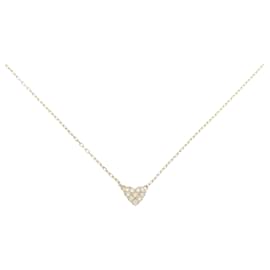 Autre Marque-AHKAH Heart Pavé Necklace-Golden