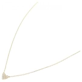 Autre Marque-AHKAH Heart Pavé Necklace-Golden