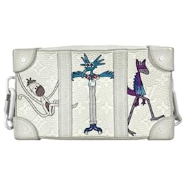 Louis Vuitton-Bolsa Trunk Macia Monograma LV Friends da Louis Vuitton-Branco