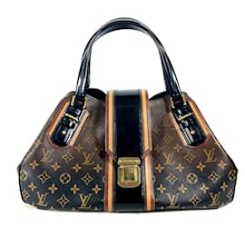 Louis Vuitton-Bolsa Grit Monogram Mirage Louis Vuitton-Marrom,Preto