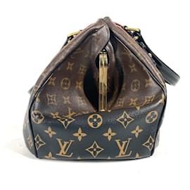 Louis Vuitton-Bolsa Grit Monogram Mirage Louis Vuitton-Marrom,Preto