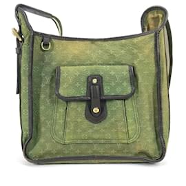 Louis Vuitton-Bolsa de Ombro Mini Monograma Louis Vuitton-Caqui