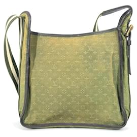 Louis Vuitton-Bolsa de Ombro Mini Monograma Louis Vuitton-Caqui