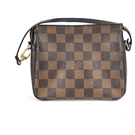 Louis Vuitton-Pochete de maquiagem Louis Vuitton Damier Truss-Marrom,Damier ebene