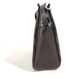 Louis Vuitton-Pochete de maquiagem Louis Vuitton Damier Truss-Marrom,Damier ebene
