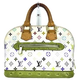 Louis Vuitton-Louis Vuitton Monogram Multicolore Alma Tote Bag-White
