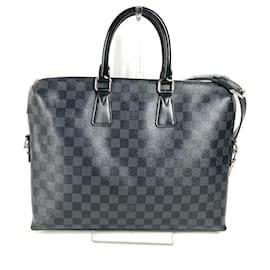 Louis Vuitton-Louis Vuitton Damier Graphite Porte Document Jour Bag-Black