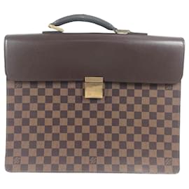 Louis Vuitton-Pasta Louis Vuitton Damier Altona PM-Marrom,Damier ebene