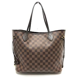 Louis Vuitton-Louis Vuitton Neverfull MM Tote Bag-Brown,Damier ebene