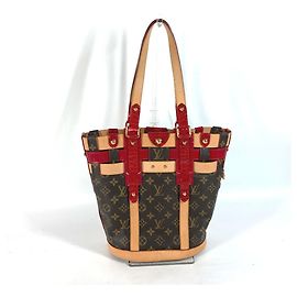 Sac à épaule Ruby Neo Monogram Louis Vuitton Marron Rouge
