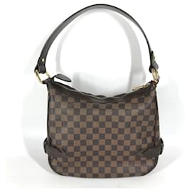 Louis Vuitton-Bolsa de Ombro Damier Highbury da Louis Vuitton-Marrom,Damier ebene