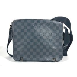 Bolsa transversal Louis Vuitton Damier Graphite District PM NM Preto
