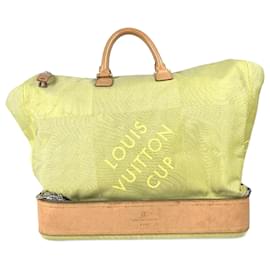 Louis Vuitton-Bolsa Boston Damier Geant Louis Vuitton-Amarelo