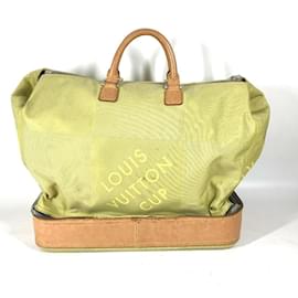 Louis Vuitton-Bolsa Boston Damier Geant Louis Vuitton-Amarelo