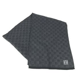 Sciarpa Petit Damier Graphite Louis Vuitton Marrone Nero