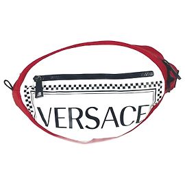 Bolsa Cross Shoulder Versace Branco Vermelho