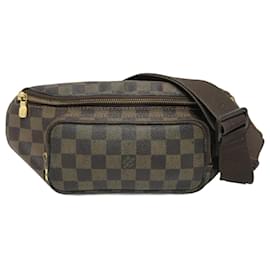 Louis Vuitton-Bolsa de cintura em lona Damier Louis Vuitton-Marrom,Damier ebene