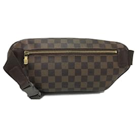 Louis Vuitton-Bolsa de cintura em lona Damier Louis Vuitton-Marrom,Damier ebene