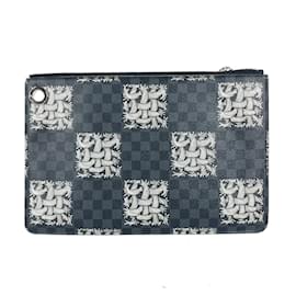 Louis Vuitton-Pochette Jour PM Damier Graphite Louis Vuitton-Preto