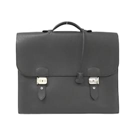 Hermès-Hermes Sac a Depeche 41-3 Handbag-Black
