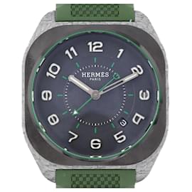 Hermès-Hermes H08 SP1.746b Automatic Wristwatch-Green