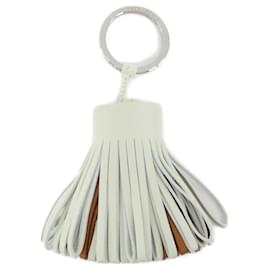 Hermès-Hermes Carmen Tricolor Key Ring-Golden,Light green