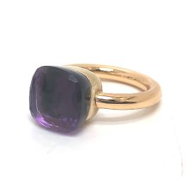 Bague Améthyste Classique Nude Pomellato Doré Violet