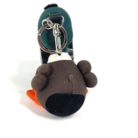 Louis Vuitton-Louis Vuitton NIGO Collaboration Portocle Squared Duck Bag Charm Keychain-Brown,Green