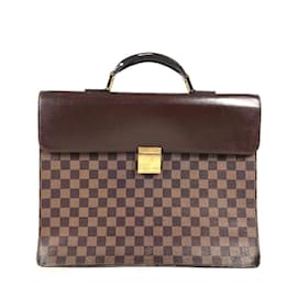 Louis Vuitton-Pasta Louis Vuitton Damier Altona PM-Marrom,Damier ebene