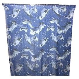 Louis Vuitton-Louis Vuitton Monogram Camouflage Stole-Blue