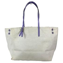Louis Vuitton-Bolsa Crossbody Cabas MM Double Zip da Coleção de Verão Louis Vuitton-Bege,Roxo