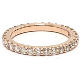 Autre Marque-Ponte Vecchio Pink Gold Diamond Band Ring-Golden