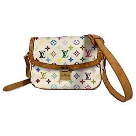 Louis Vuitton Monogram Multicolor Sologne Shoulder Bag White