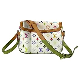 Louis Vuitton-Bolsa de Ombro Sologne Monograma Multicolorido Louis Vuitton-Branco