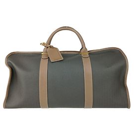 Alfred Dunhill Bolsa Boston de couro marrom Dunhill Marrom