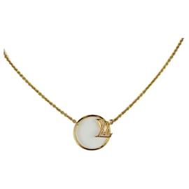 Louis Vuitton-Louis Vuitton Gold Metal Necklace-Golden