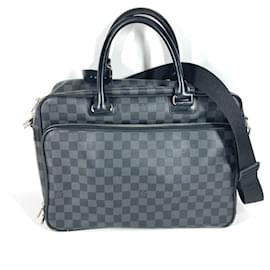 Louis Vuitton-Bolsa Ikar Damier Graphite Louis Vuitton-Preto