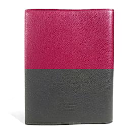 Louis Vuitton-Louis Vuitton Purple Leather Notebook Case-Purple