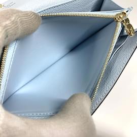 Louis Vuitton-Louis Vuitton Monogram Portefeuille Sarah NM Long Wallet-Brown,Blue
