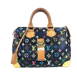 Louis Vuitton-Bolsa Boston Mini Speedy 30 Monograma Multicolorido Louis Vuitton-Preto,Multicor