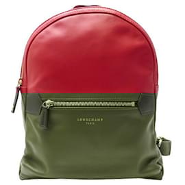 Longchamp-NEW LONGCHAMP 2.0 BACKPACK 1118888366 IN RED LEATHER-Red