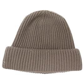 Hermès-NINE HERMES BEANIE FILIPA H222042N L TAUPE 79% CASHMERE AND 14% MOHAIR CAP-Taupe