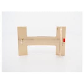 Hermès-NEW HERMES H BUCKLE 32 MM IN GOLDEN METAL-Golden
