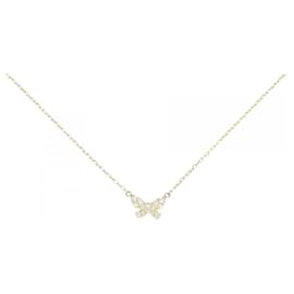 Autre Marque-AHKAH Diamond Butterfly Necklace-Other