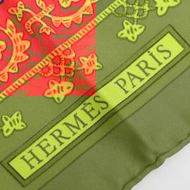 Hermès-Hermes Carre 90 Silk Scarf in Red-Red
