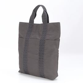 Hermès-Hermes Air Line Cabas Shoulder Bag in Gray-Brown